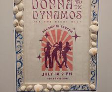 Mamma mia frame + flowers decoration