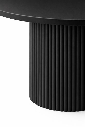 Black Extending Dining Table  Round to Oval Design  100-180cm