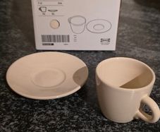 Ikea Cup Saucer set x4