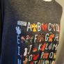 Charcoal grey Xmas alphabet t-shirt, Size 2XL / UK20, Brand new Image 2