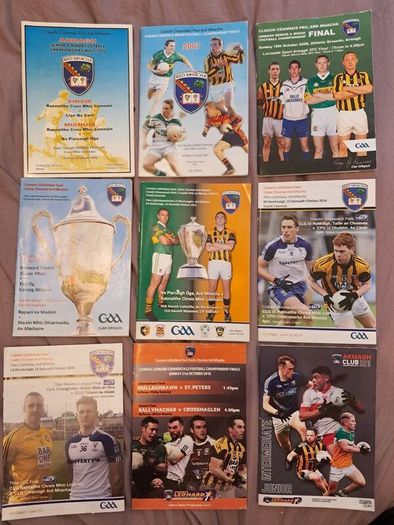 9 x Armagh GAA Club Final Programmes