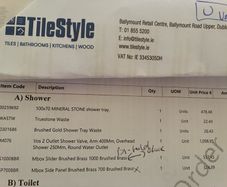 shower door and panel