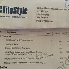 shower door and panel