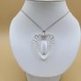 Waterford Crystal Heart Necklace | Sterling Silver 925 Chain Image 2