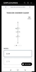 Shower caddy by simplehuman