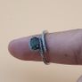 Vintage 925 Sterling Silver Green Tourmaline Ring Natural Gemstone Elegant Handmade Jewelry Image 6