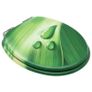WC Toilet Seats with Soft Close Lid 2 pcs MDF Green Water Drop Design Image 2