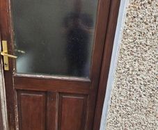 Solid Teak Rear Door