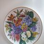 plates porcelane wall decoration germany production floral flowers grande finale ursula band Image 10