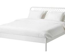 Double Bed Metal Frame with matching slate bed base (ikea)
