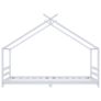 Kids Bed Frame White Solid Pine Wood 90x200 cm Image 5