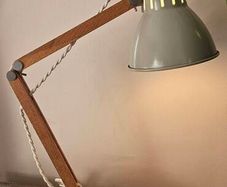 Bermondsey wooden anglepoise table lamp adjustable