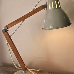Bermondsey wooden anglepoise table lamp adjustable