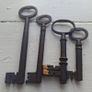 Set of 8 Antique Skeleton Keys Image 3
