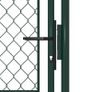 Garden Gate Steel 100x150 cm Green Image 3