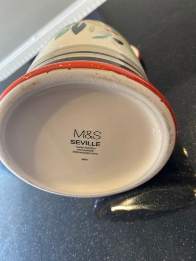 Oil/ Vinegar bottle  7 inches tall  M&S Seville