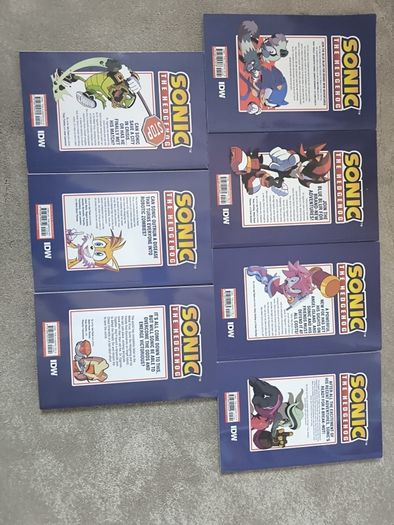 Sonic the hedgehog comic book 1 to 7