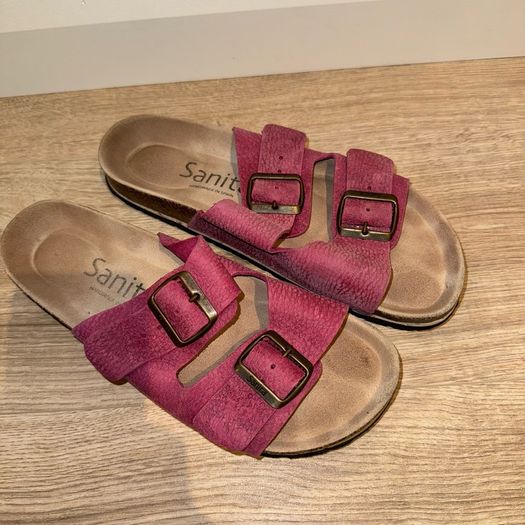 Sanita genuine leather pink sandals 6/39