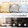 RGB Ceiling Light with Remote, 12 Inch 24W Dimmable Led Flush Mount Ceiling Light Fixture 3000K-6500K Modern Square White Panel Lamp for Bedroom Kidroom Party Festival Image 2