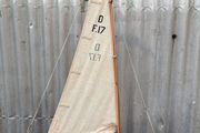 Antique Pond Yacht and stand with origional rigging c1930