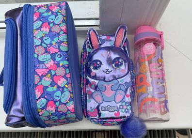 SMIGGLE  lunch bag pencil case and water bottle