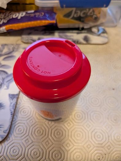 Christmas plastic cup with lid