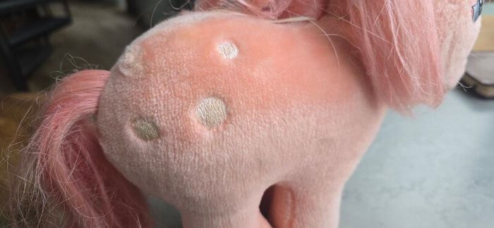Cotton Candy Plushie Teddy Softies Large Vintage MLP G1 My Little Pony