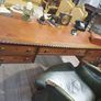 Antique Mahogany Partners Desk Image 6