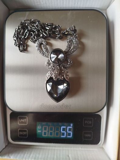 Gun metal necklace