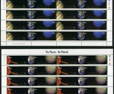 2007 Ireland The Planets (Jupiter, Neptune, Saturn & Uranus) Commemorative Stamps Sheetlets Plate 1B1B1B1B Mint Never Hinged (MNH)