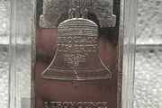 1oz Fine 999 Silver Bullion Liberty Bell Bar.