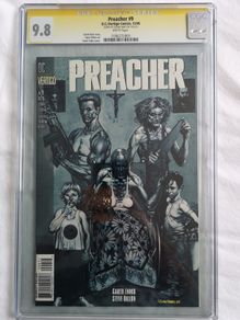 Preacher Issue 9 Cgc 9.8 Certified Graded Comic signed by Glen Fabry