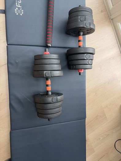 Starter free weights dumbbell set