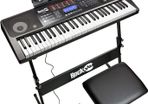 61 Key Keyboard Piano with Keyboard Bench, Digital Piano Stool, Sustain Pedal and Headphones