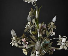 Stunning vintage toleware chandelier