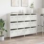 Sideboard White 135x39x103.5 cm Cold-rolled Steel Image 2