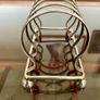 Antique Art Deco Silver Plated Toast Rack Made in England 4 Slice Rack Letter Rack Organiser Ball Feet Image 10