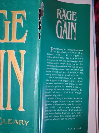 The Rage of Gain / Patrick Cleary / 1st ed. 1994
