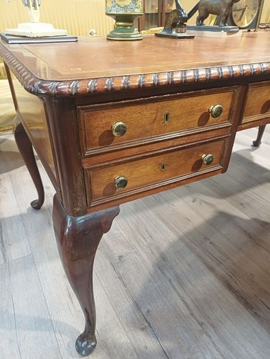Antique Mahogany Partners Desk
