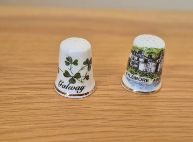 Two China Thimbles