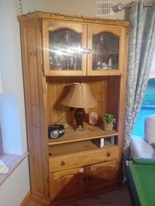 Mexican pine tv unit. Storage unit. Display cabinet