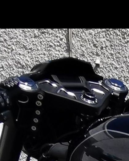 harley breakout m8 thunderbike grand prix triple tree and clipons