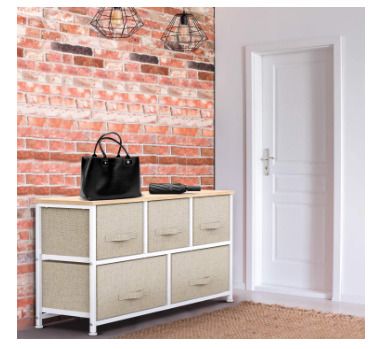 Vertical Chest of 5 Drawers Bedroom, Living Room, Nursery Room, Hallway