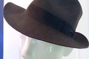 Vintage Grey Fedora Hat
