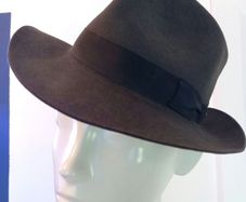Vintage Grey Fedora Hat