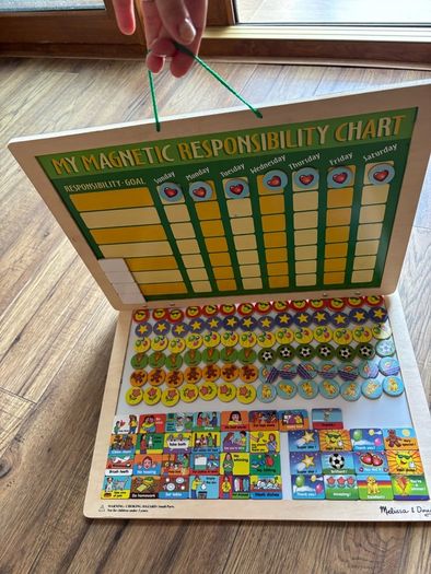 mellisa and dough magnetic responsibly kids chart 40x30cm