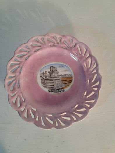 Pink Lusterware Souvenir Set