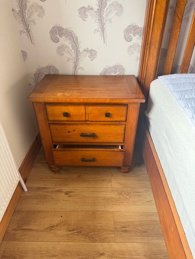 Two solid wood lockers