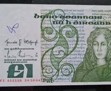 Ireland 1984 Medb 1 pound banknote