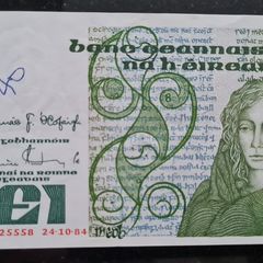 Ireland 1984 Medb 1 pound banknote